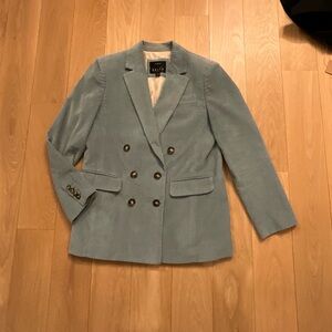 J. Crew Light Blue Corduroy Blazer